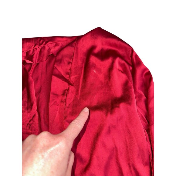 Valentine Sexy Lingerie Red Santa Dress Teddy Sleepwear Set Large Romper Robe - Picture 9 of 13